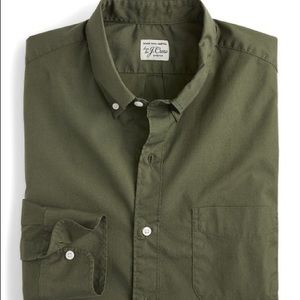 Slim stretch Secret Wash shirt in solid poplin